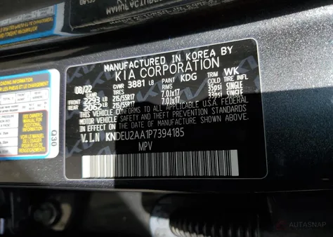 KNDEU2AA1P7394185